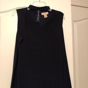 Navy blue choker top